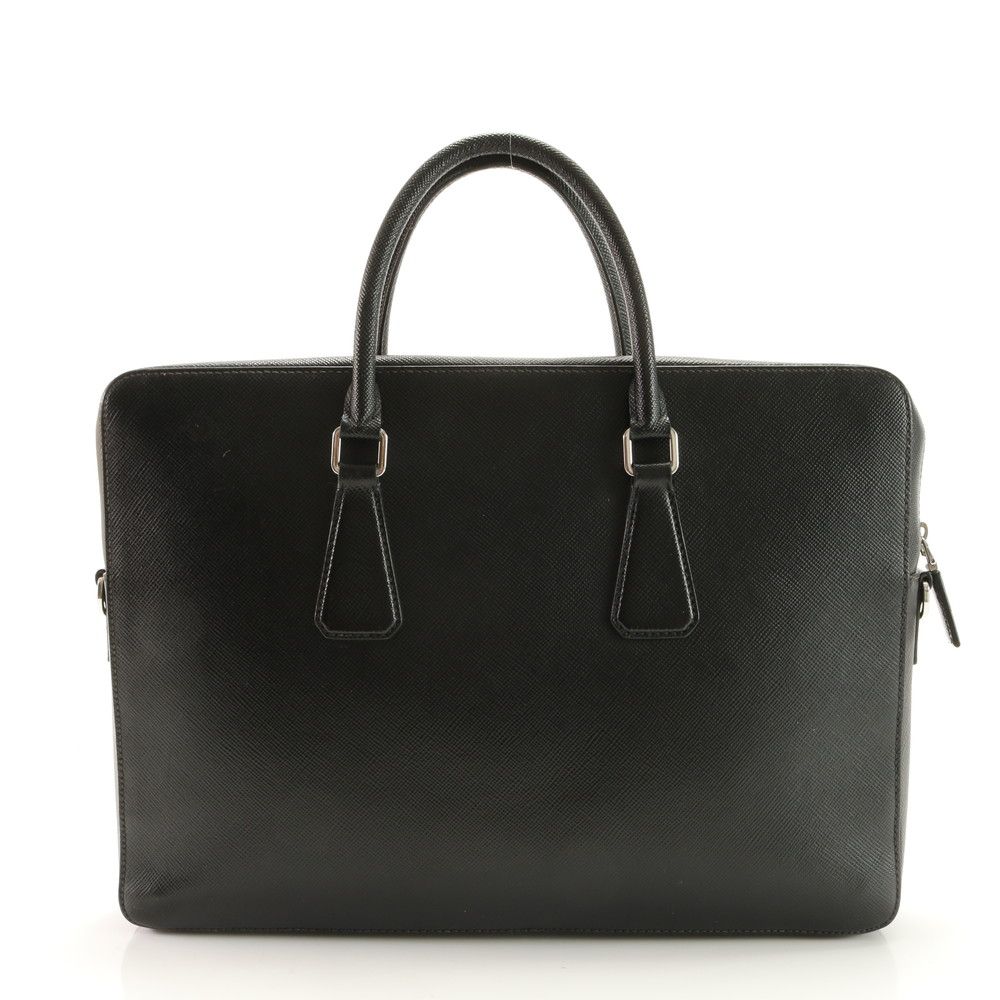 極美品 プラダ サフィアーノ レザー ビジネス バッグ 書類鞄 ブリーフ  