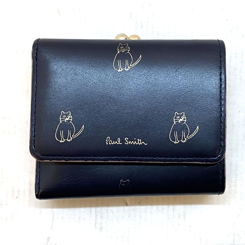 03w12027 Paul Smith ポールスミス キャットドゥードゥル がま口 三