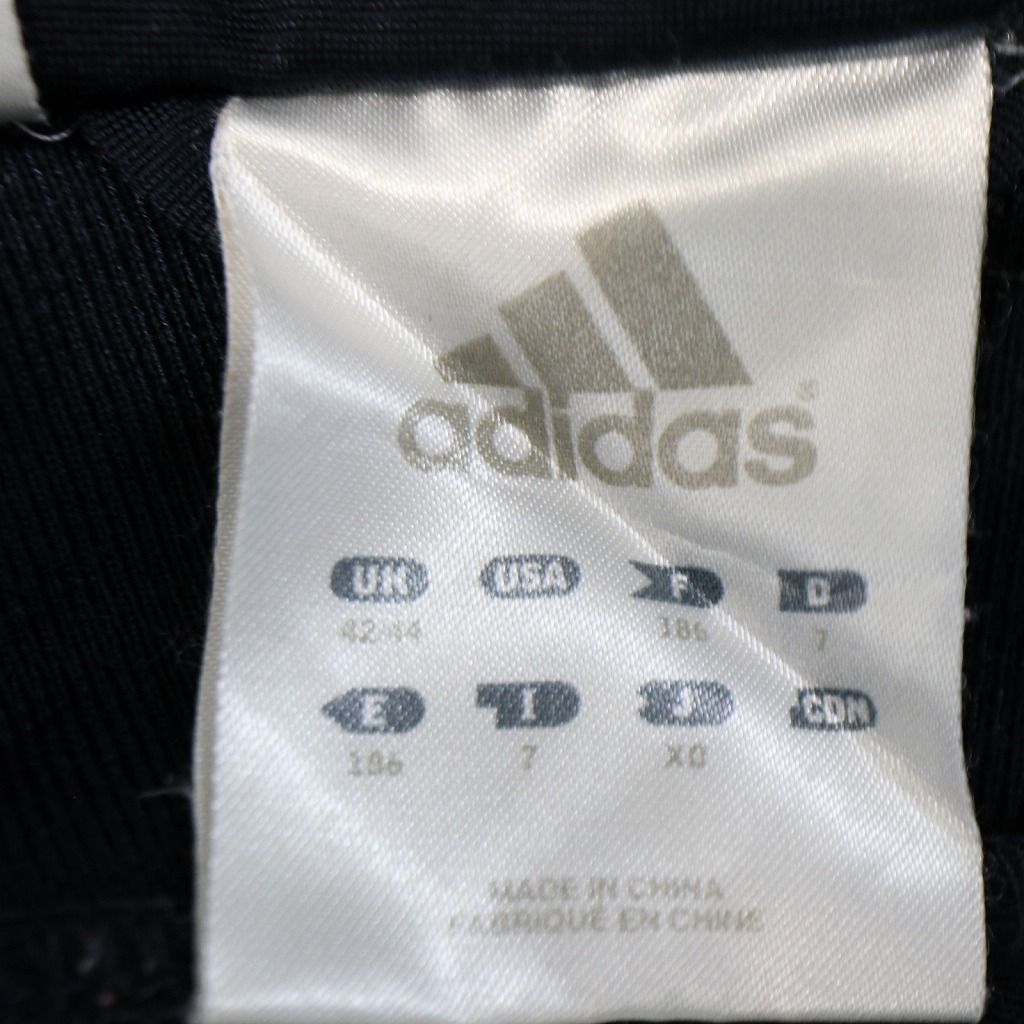 adidas アディダス トラックジャケット ジャージ ワンポイントロゴ ライン スポーツ ホワイト (メンズ UK 42/44)   O4354