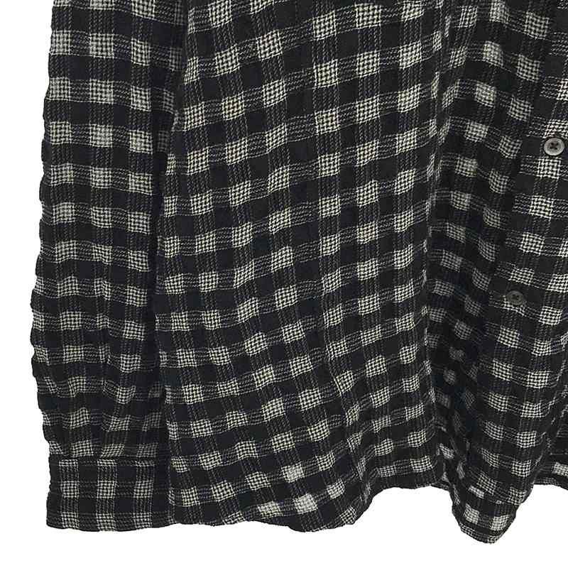HEUGN / ユーゲン | SHIRT 056 / Bobby Check ウール混シアサッカー 