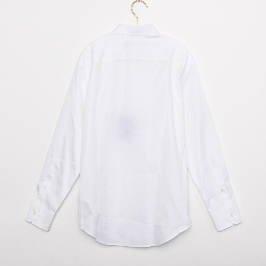 LOUIS VUITTON ルイヴィトン シャツ LVブラゾンプリントロングスリーブコットンシャツ HRS43W