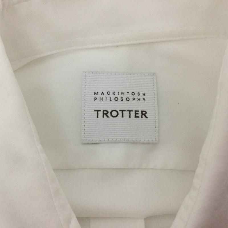 MACKINTOSH PHILOSOPHY マッキントッシュ フィロソフィー シャツ、ブラウス 長袖 Trotter トロッター セミワイド 長袖ワイシャツ ドレスシャツ H1M22-412-01