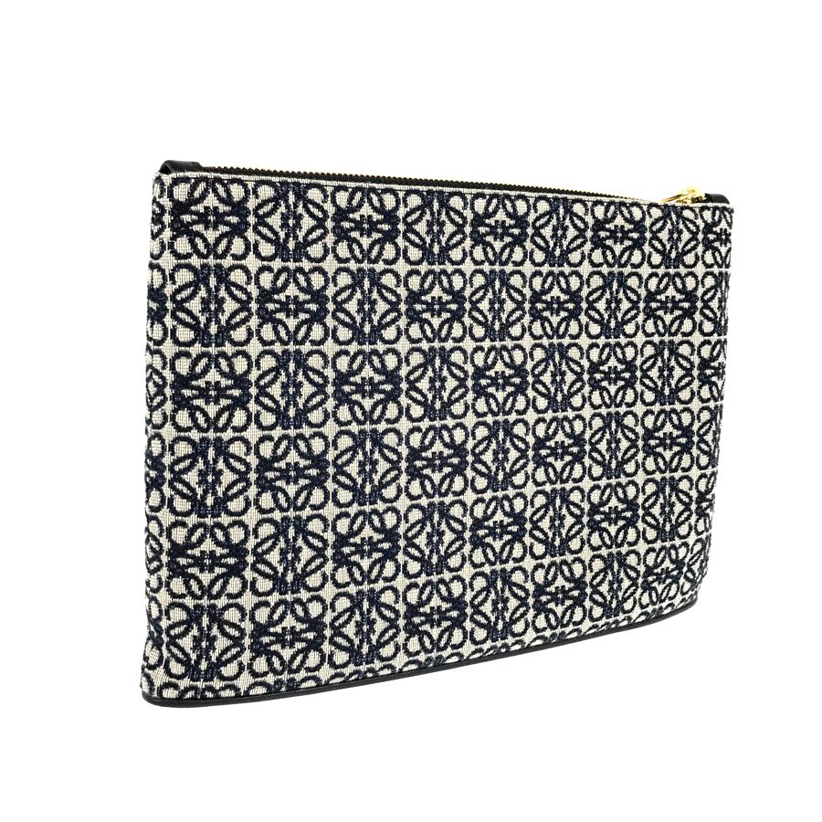 LOEWE ネイビーポーチ LOEWE ネイビーポーチ ロエベ LOEWE LOEWE クラッチバッグ KNOT