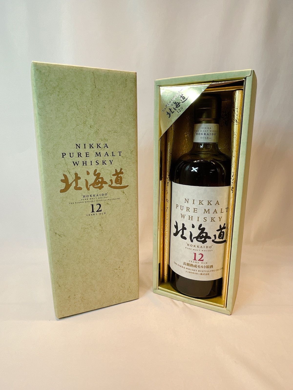 ニッカ NIKKA 北海道 ピュアモルトウイスキー 古酒 12yearsold Yahoo!オークション -「ニッカピュアモルト北海道12年」の落札