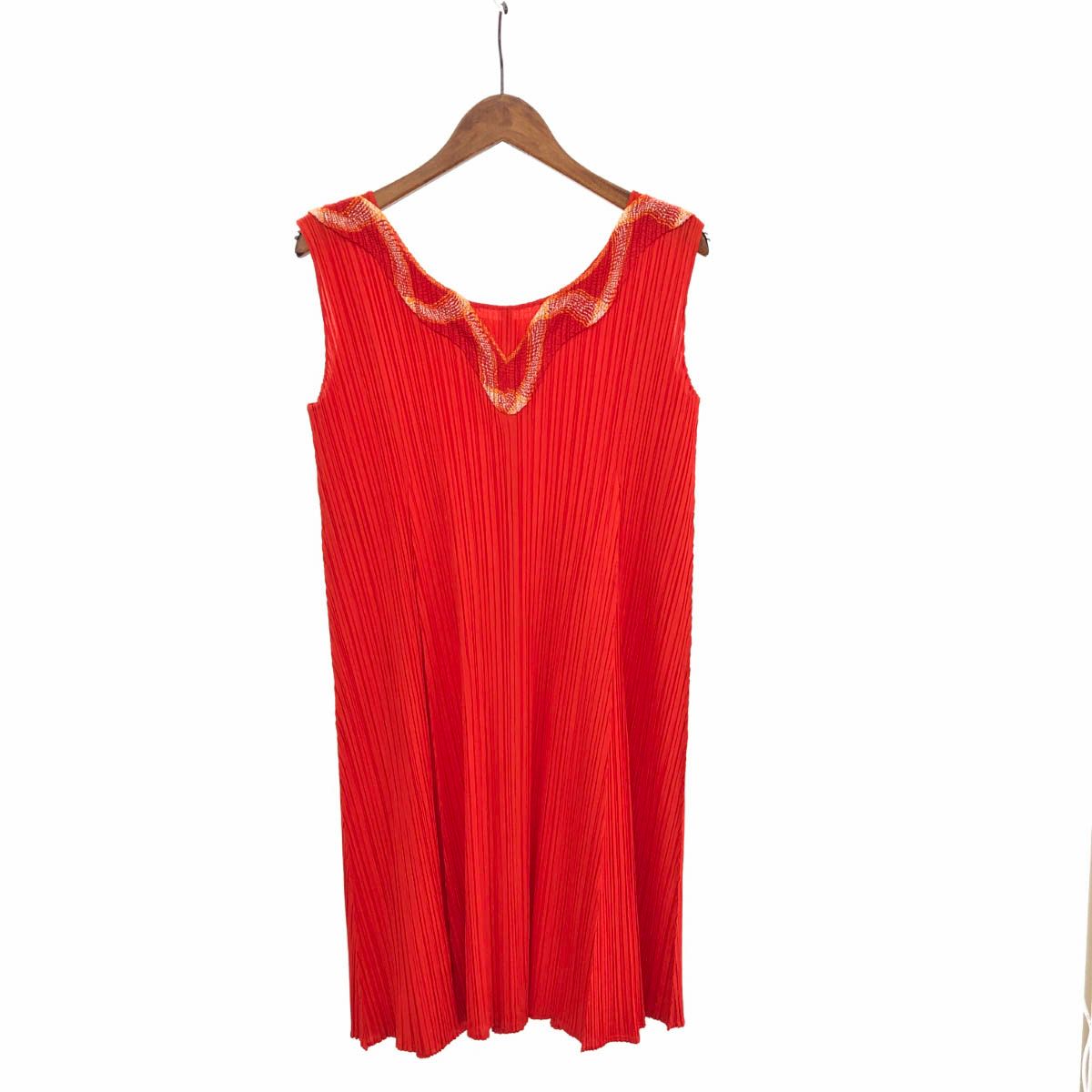 お値下げ‼️ PLEATS PLEASE プリーツプリーズ ワンピース オレンジ PLEATS PLEASE プリーツプリーズ ワンピース PP21-JT426