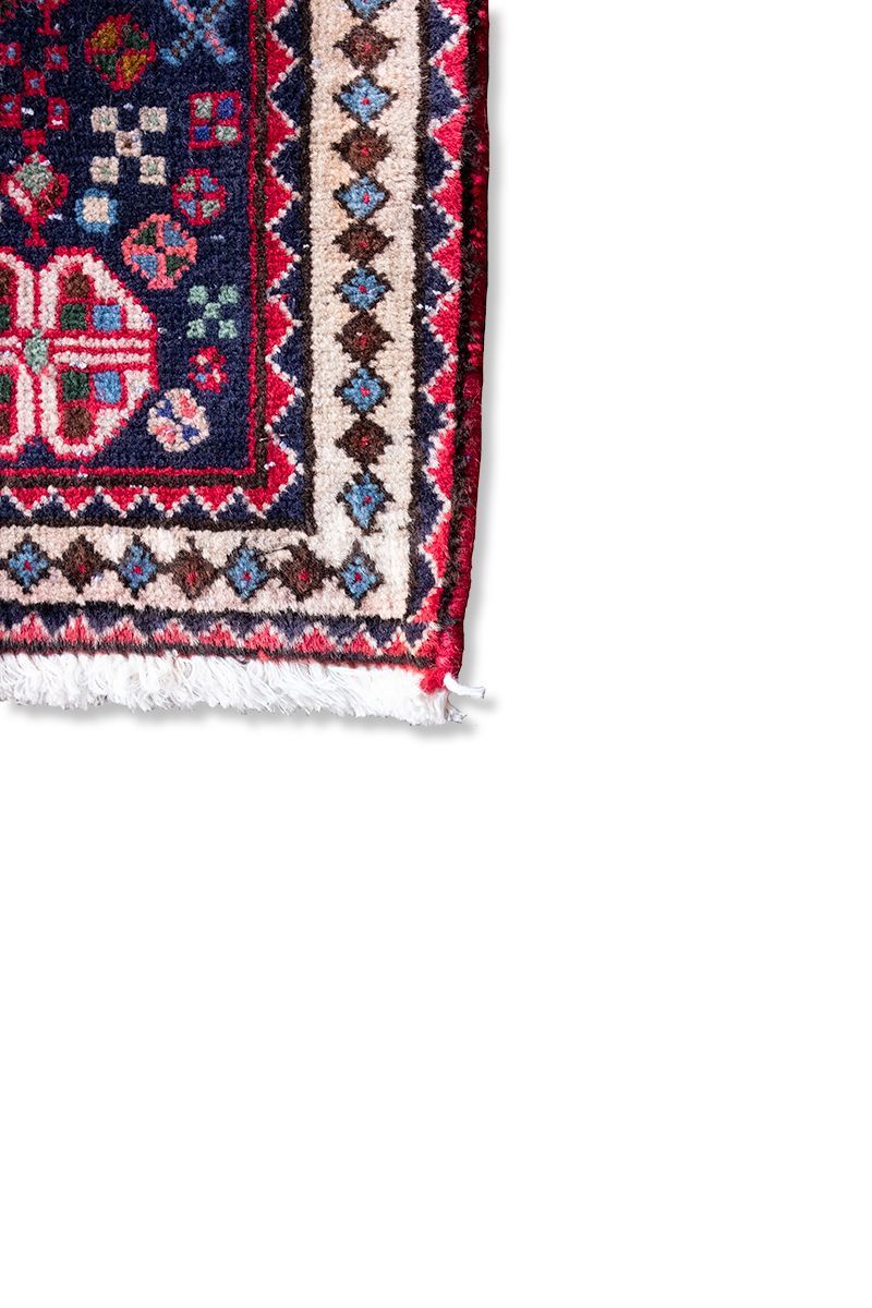 122 x 73cm　70-80s Persian TRIBAL RUG　トライバルラグ アバデ カシュガイ ペルシャ絨毯 手織り