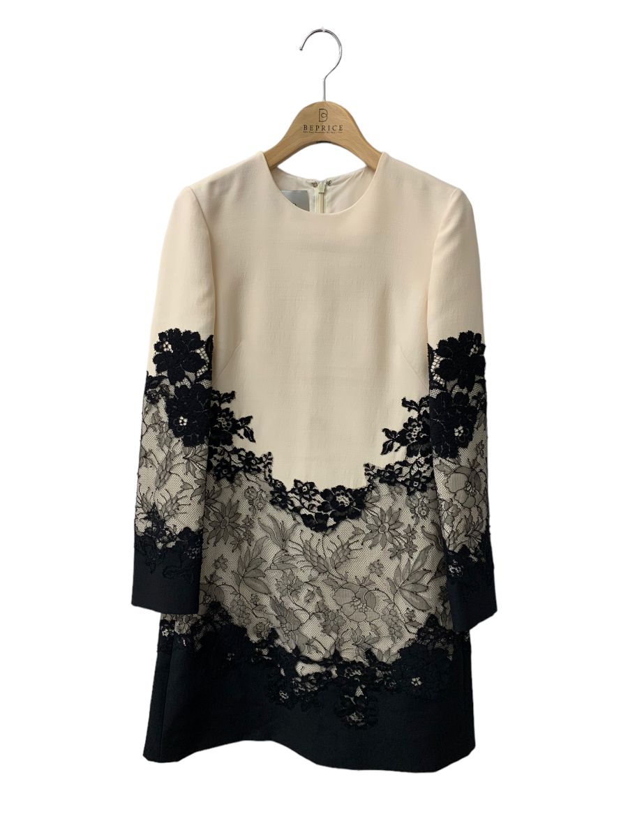 小紋 ゴールドチェーン柄 個性的 正絹 黒地 躾糸付き X594