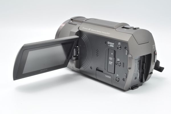 ソニー(SONY) 4K ビデオカメラ Handycam FDR-AX45ブロンズブラウン 内蔵メモリー64GB 光学ズーム20倍 FDR-AX45 TI　【245】