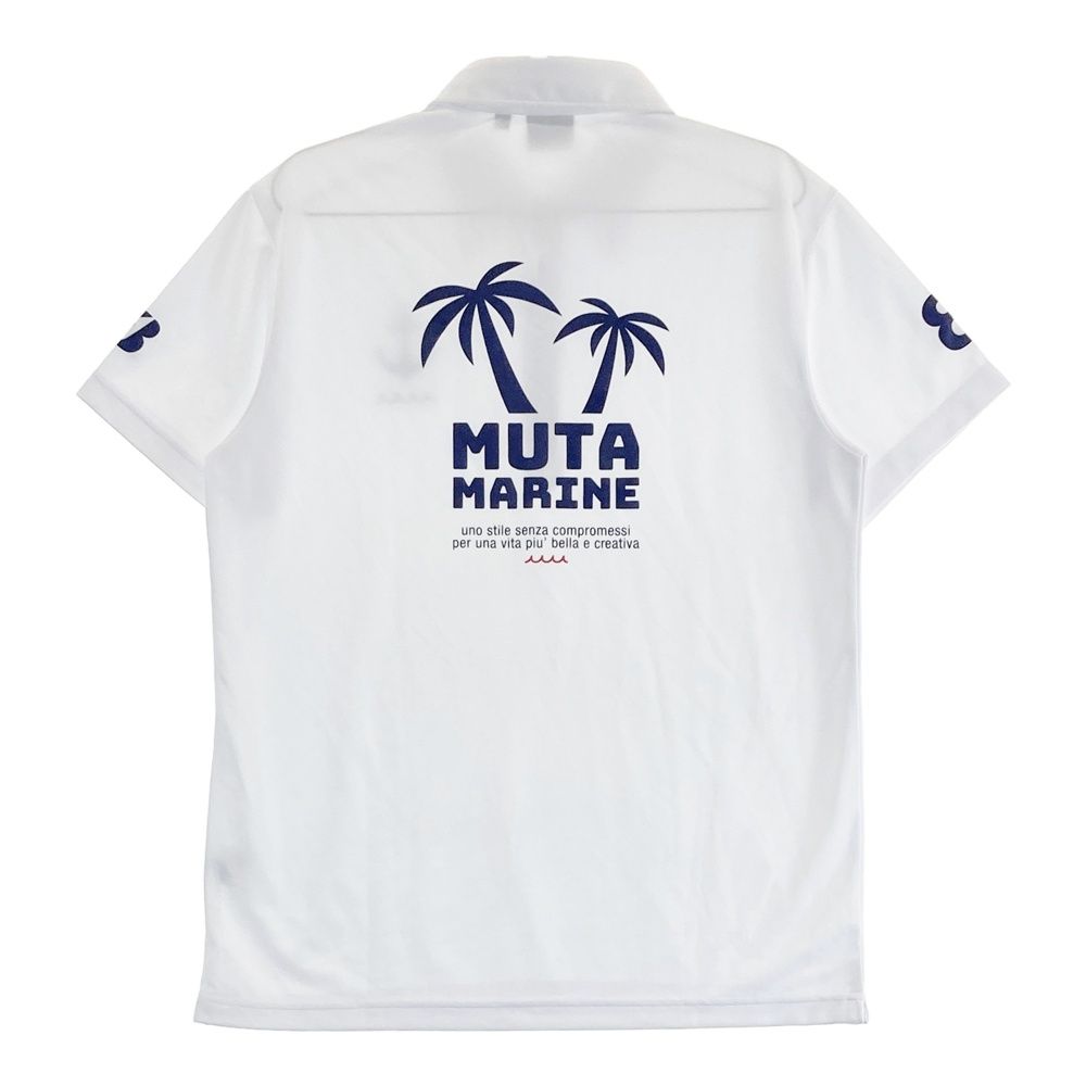 サイズ 6 MUTA MARINE ムータマリン YMMO-210506 半袖ポロシャツ ホワイト系 240101509269 ゴルフウェア メンズ ストスト