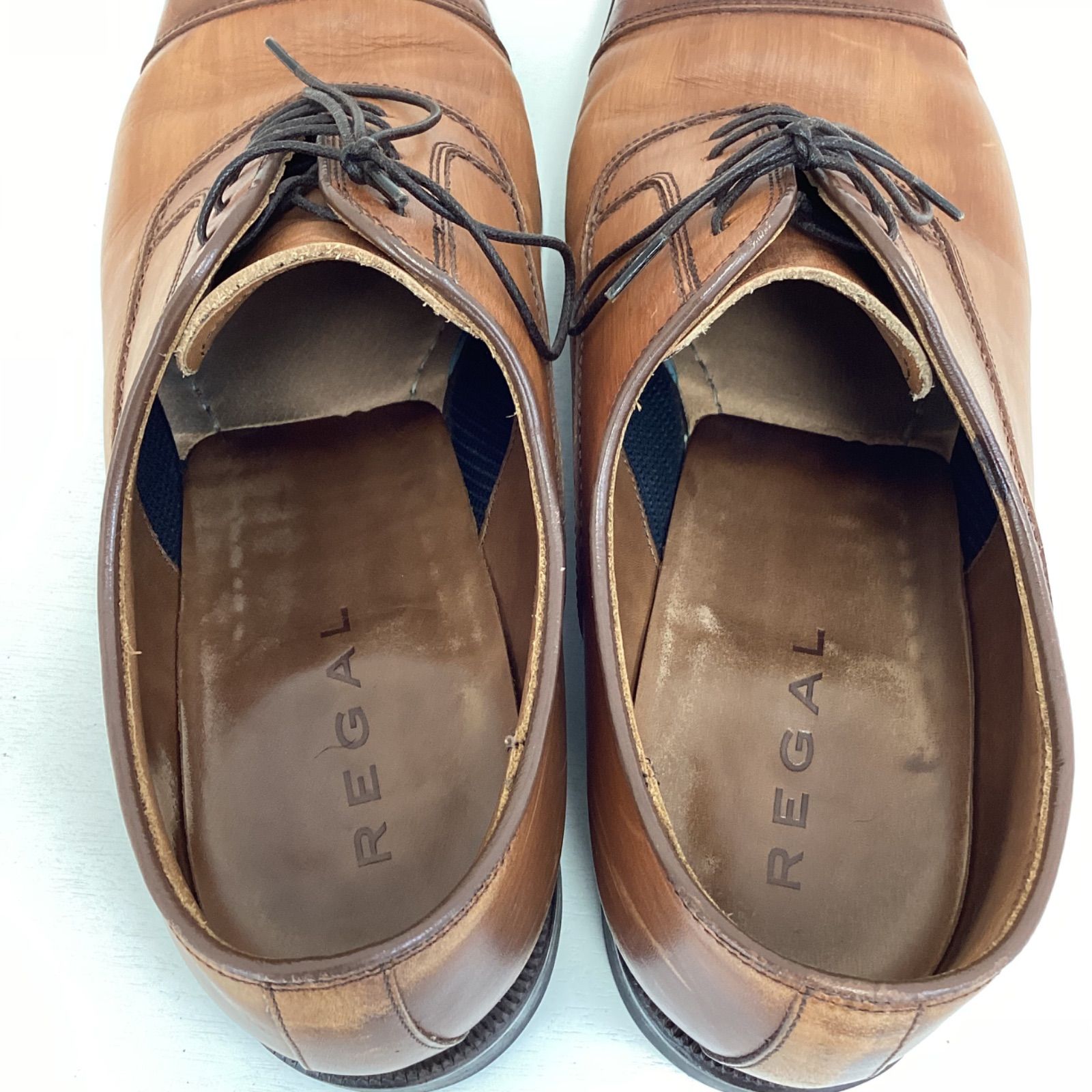 値下げ　REGAL リーガル　ビジネスシューズ　27 最終値下げ】REGALリーガルストレートチップビジネスシューズ(27