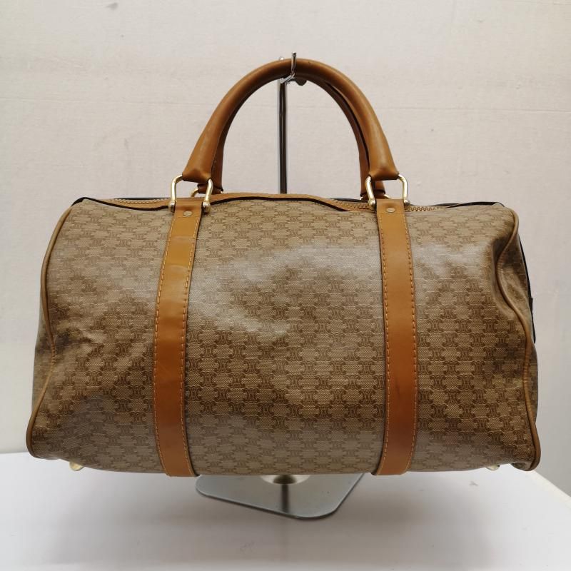 Your ShopCELINEオールドセリーヌ ボストンバッグ マカダム柄 CELINE◇ボストンバッグ/ブラウン/総柄/オールドセリーヌ