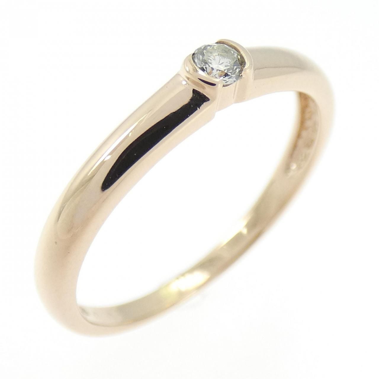 K18PG ソリティア ダイヤモンド リング 0.05CT - メルカリ