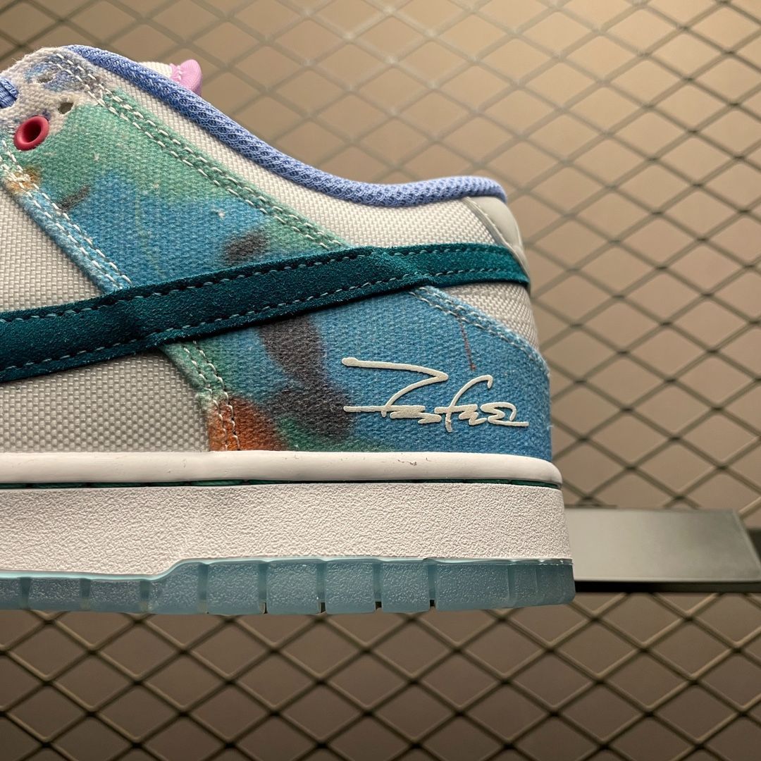 Nike SB Dunk Low "White and Geode Teal フューチュラ × ナイキ SB ダンク ロー "ホワイト アンド ジオードティール ナイキ