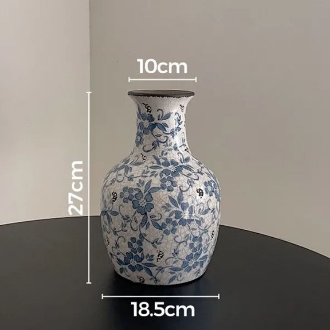 装飾品 青と白の磁器 置物 現代工芸品 景徳鎮 美術品