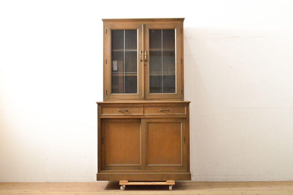 ☆事前問合せ必須☆ 神戸洋家具 キャビネット 和製ビンテージ オーク材