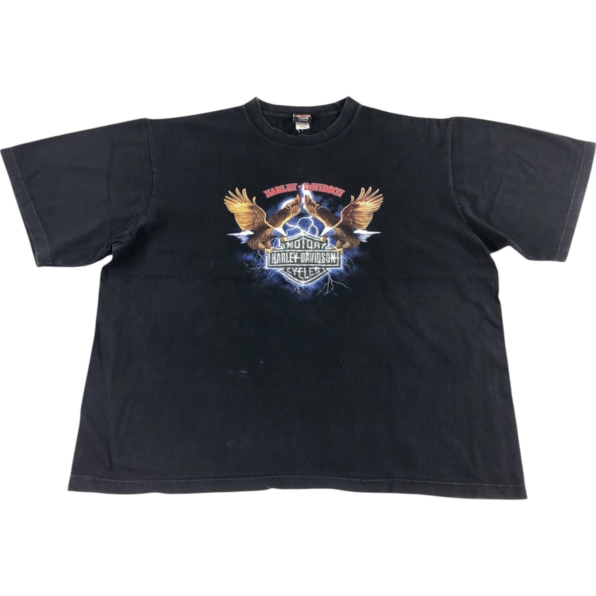 古着 ハーレーダビッドソン Harley-Davidson 鷲柄 イーグル柄 モーターサイクル バイクTシャツ メンズXXL相当|eaa546205