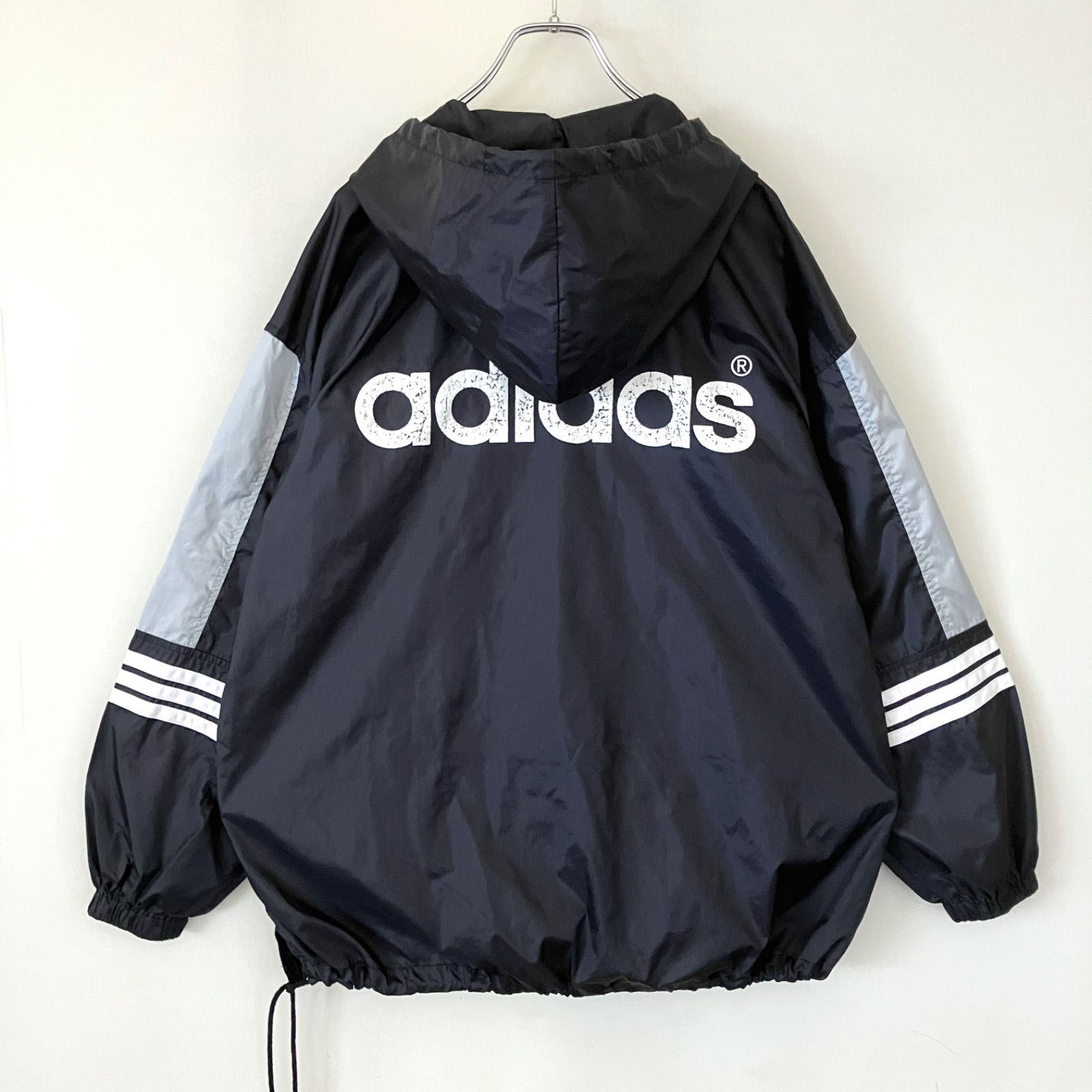 90s デサントアディダス/DESCENTE adidas☆アノラックパーカー 
