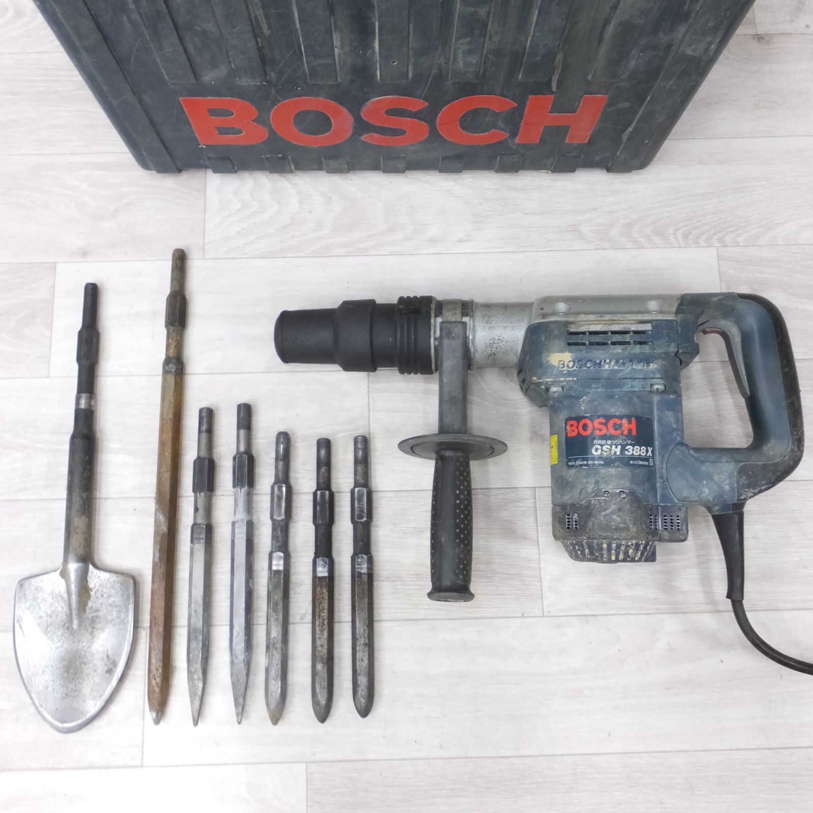 送料無料] 付属品多数◇ボッシュ BOSCH はつりハンマー GSH388X 電動ハンマー 破つり ケース 先端 ビット 付き 電動 工具◇ -  メルカリ