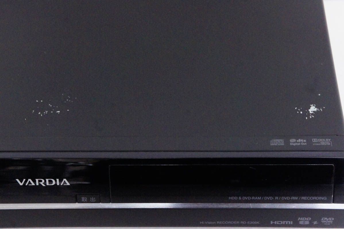 中古】東芝TOSHIBA DVDレコーダー DVD-RAM/-R/-RW/-R DL 地上/BS/CS110度デジタル内蔵 RD-E305K  HDD320GB内蔵 - メルカリ