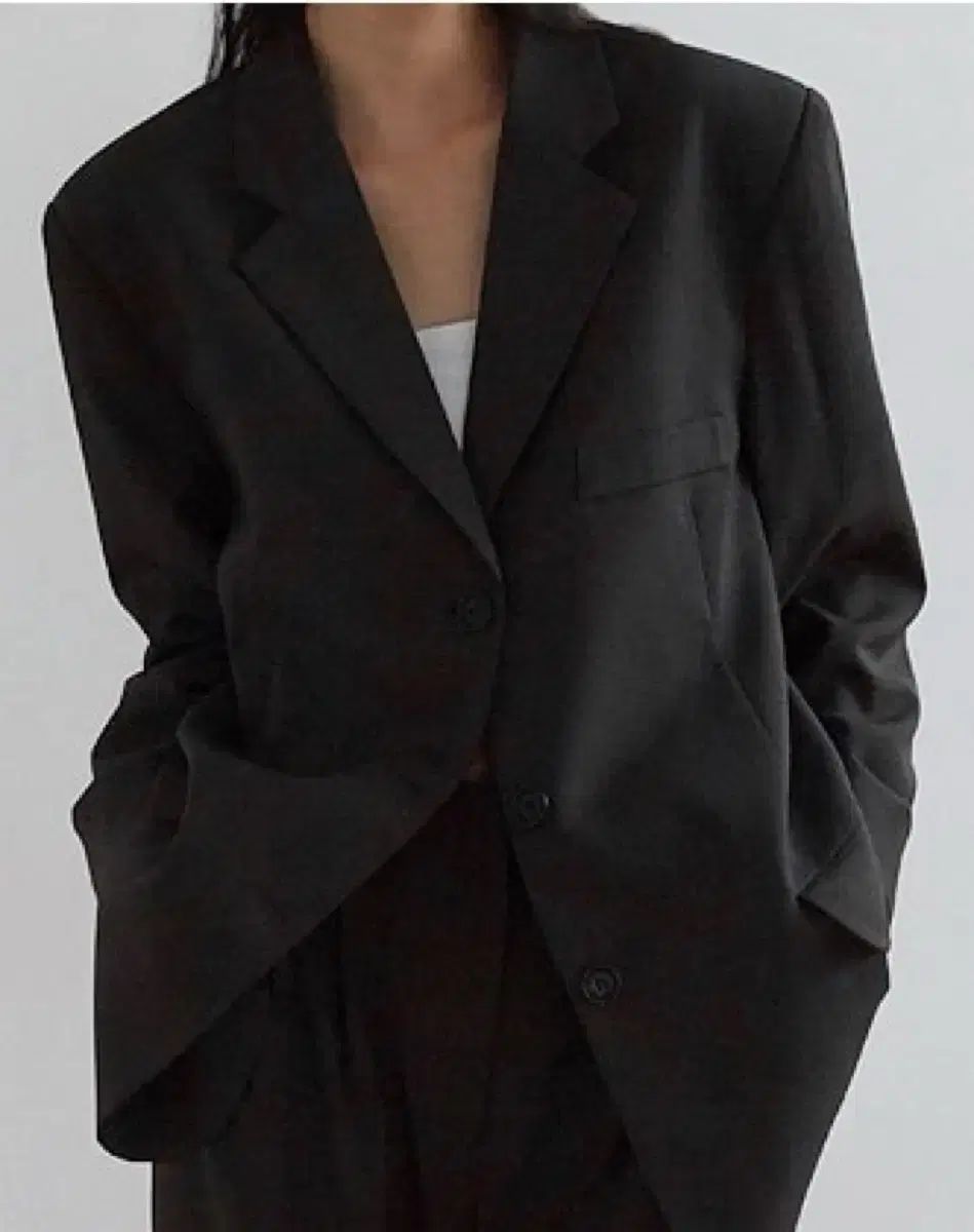 ADE chic mood スーツ セットアップ セット チャコール