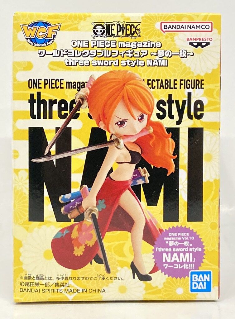 ONEPIECE magazine ナミ 夢の一枚 三刀流 ワーコレセット GW値下げ！ 夢の一枚 三刀流ナミ フィギュア ワンピース ワーコレ 2体
