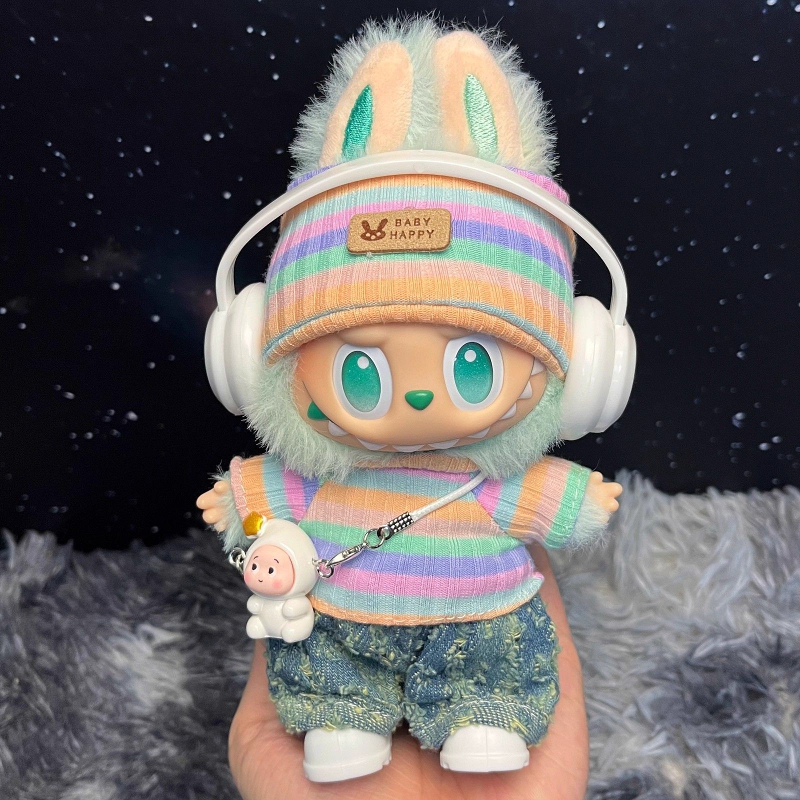 カジュアルファッションぬいぐるみラブブ