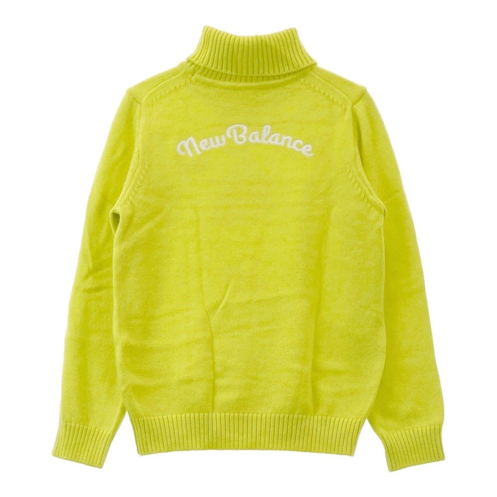 NEW BALANCE ニューバランス 長袖ニット グリーン系 7 [240001265964]【中古】メンズ サイズ：0 NEW BALANCE GOLF ニューバランス ウール混 長袖ニット