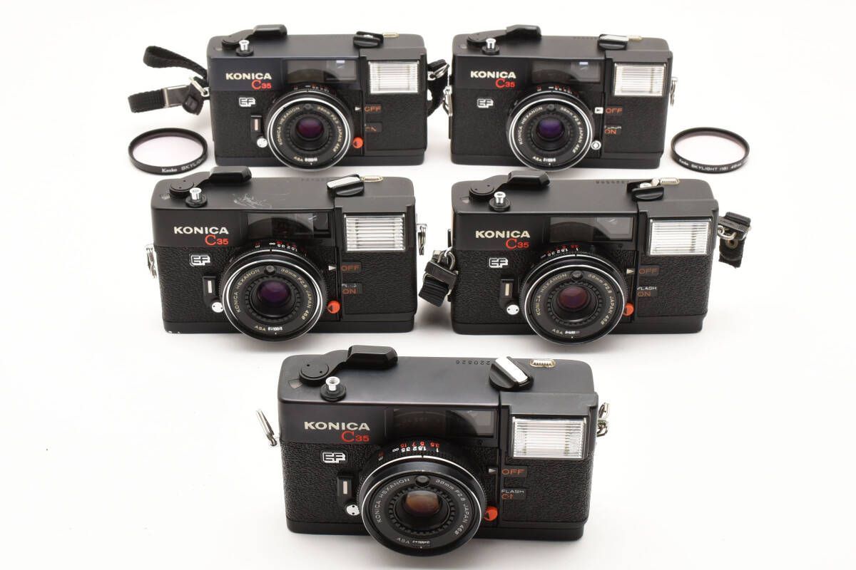 コニカ KONICA C35 EF×5個 コンパクトフィルムカメラ 5個まとめ 2282W091 0011