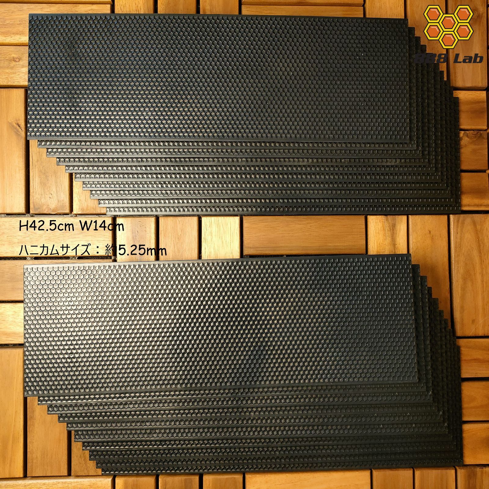 養蜂 巣礎枠新品20枚セット 巣礎張り完成品(ラ式)｜