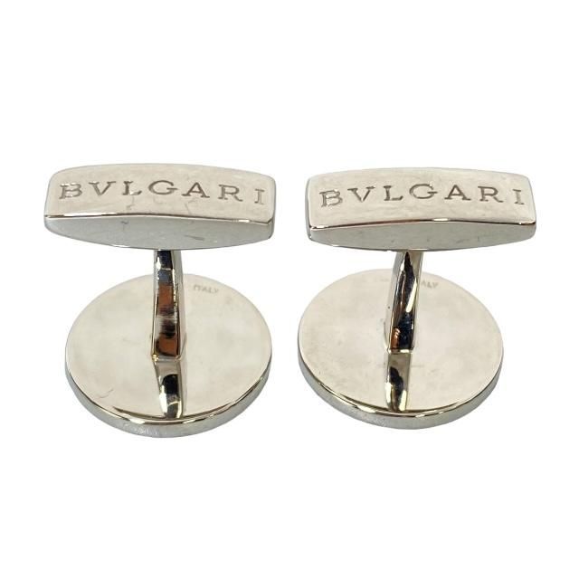 BVLGARI ブルガリ ブルガリブルガリ カフス カフリンクス サークル ロゴ 750WG K18 シルバー - メルカリ