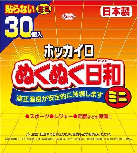 まとめ買い-16点セット ホッカイロ ぬくぬく日和 貼らないミニ３０個 興和 カイロ