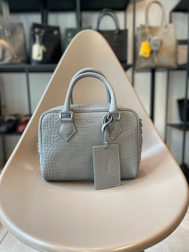 バジョルゴ ブラック×クロコ ミニブリーフバッグ バジョルゴ バッグ