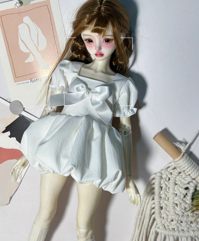 ドール用服 リボン 1/4ドール服 人形ドール ワンピース 着せ替え服