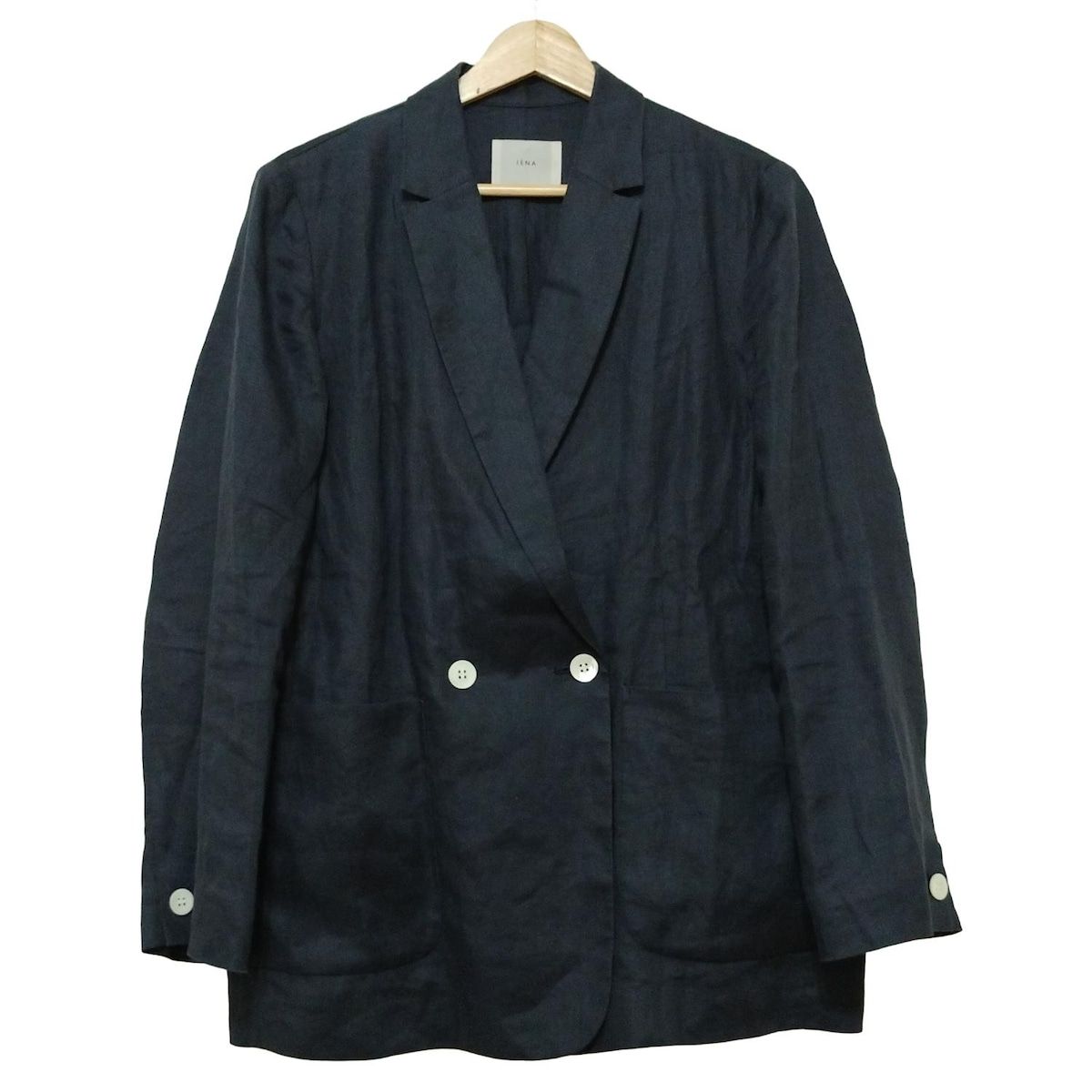 ☆美品☆イエナ ジャケット ネイビー 38 人気 イエナ IENA フレンチ