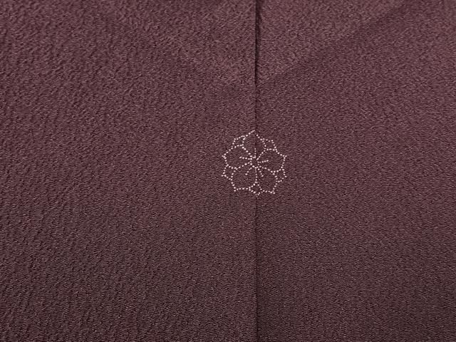 紫紺色 鬼しぼ縮緬