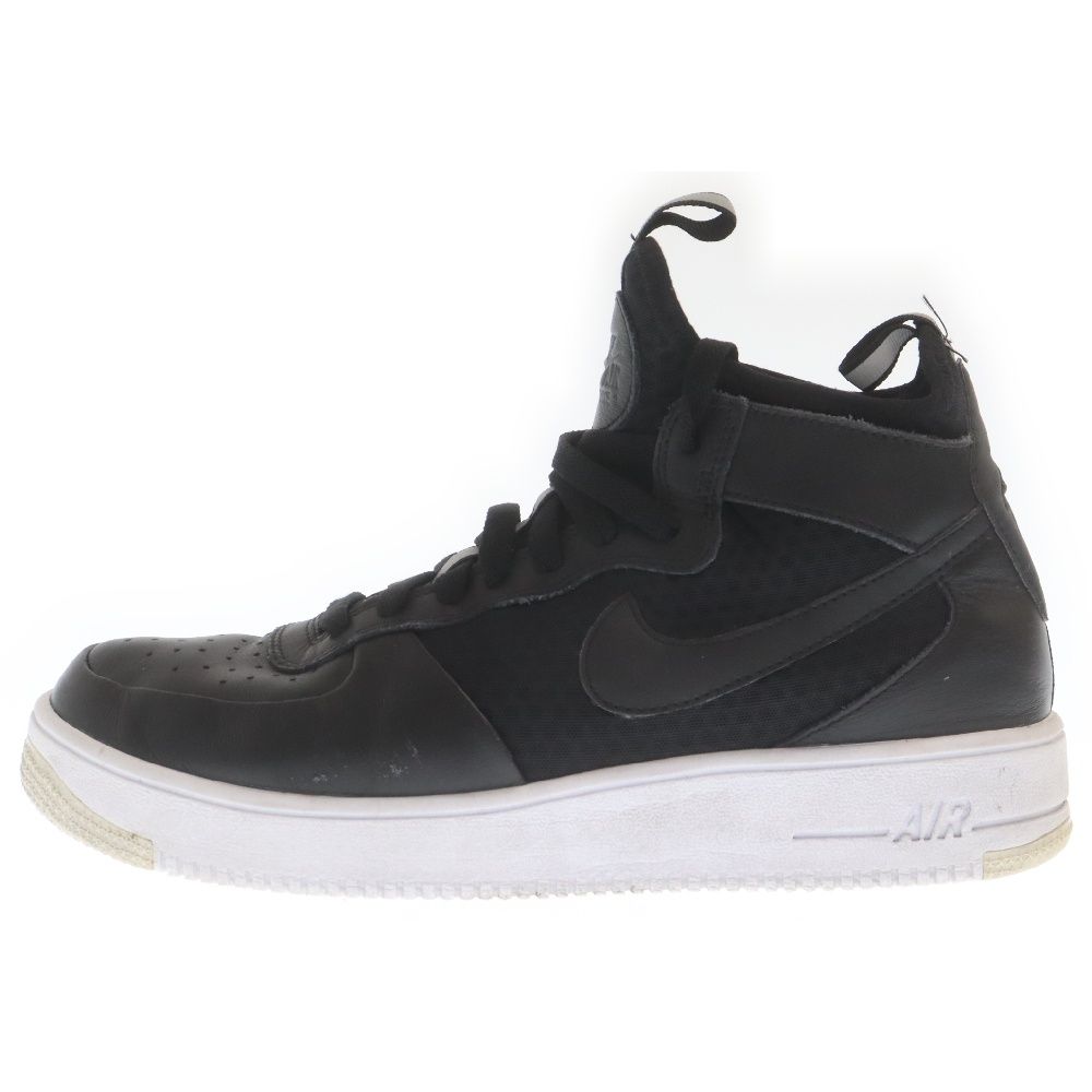 NIKE (ナイキ) AIR FORCE 1 ULTRAFORCE MID エアフォース ウルトラフォース ミッドカットスニーカー ブラック US9.5/27.5cm 864014-001
