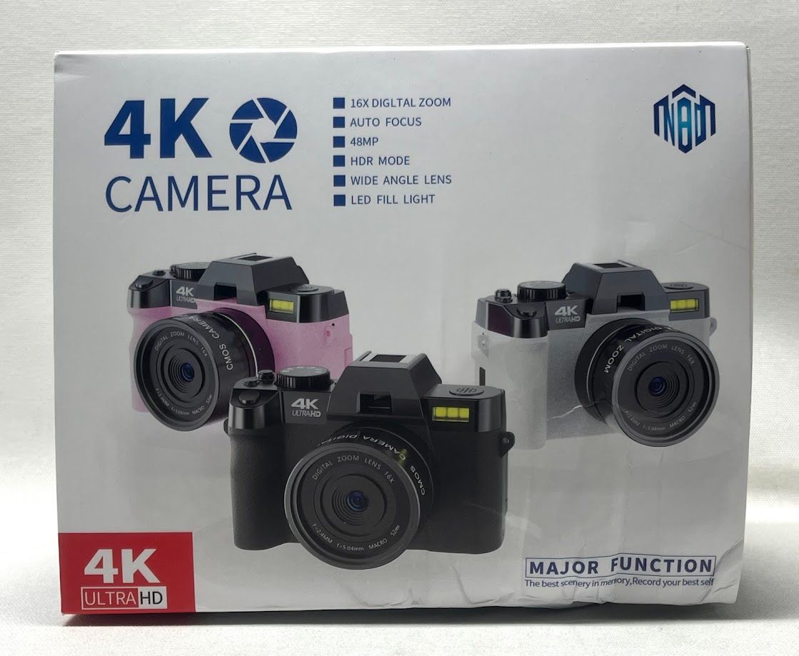 開封済・未使用品】NBD 4K 4800万画素 デジタルカメラ 16倍