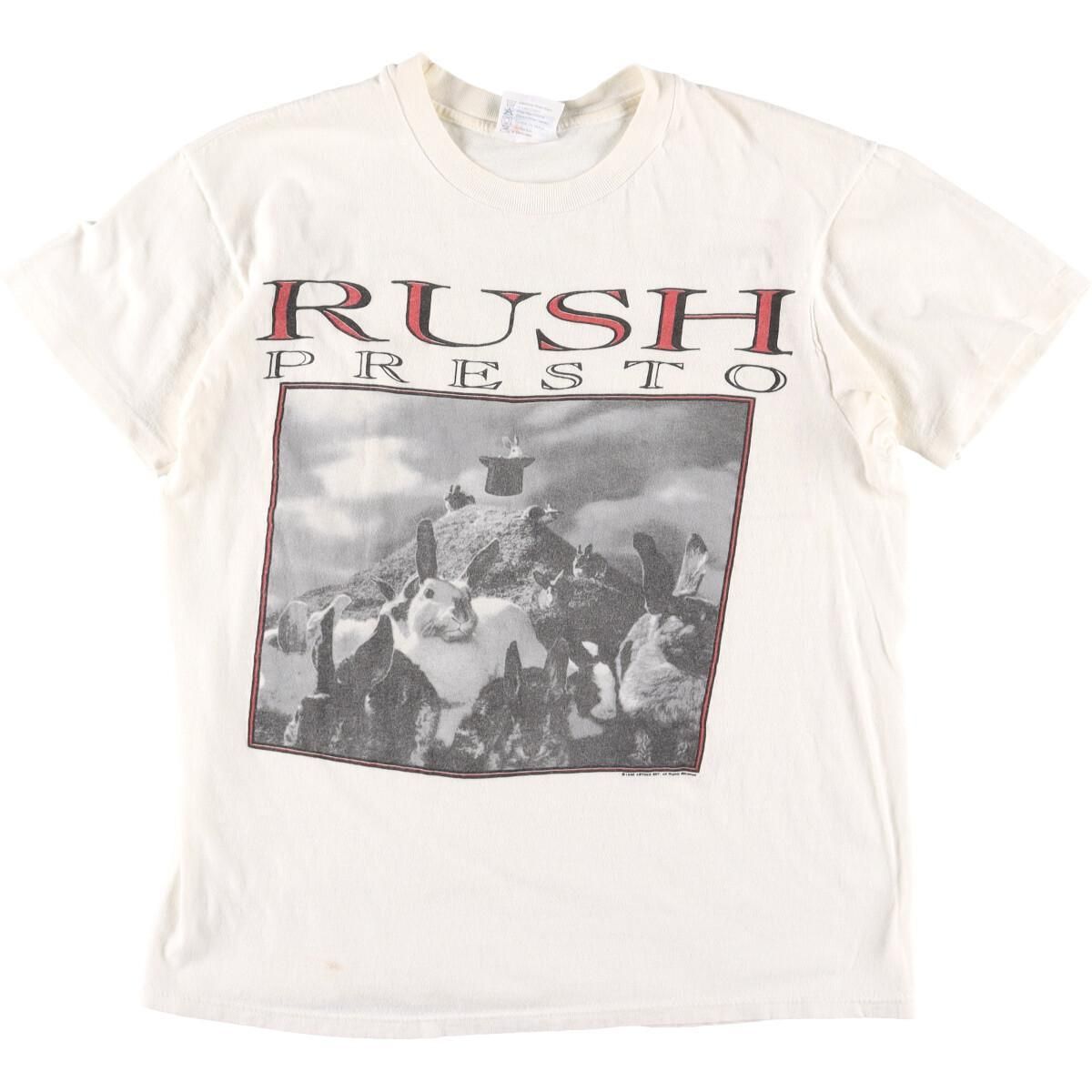 古着 90年代 ヘインズ Hanes RUSH ラッシュ PRESTO TOUR ツアー バンド 