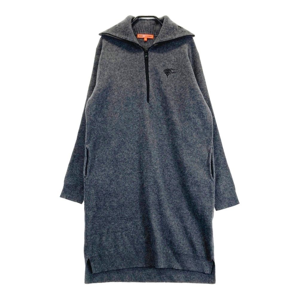 サイズ：M BEAMS GOLF ビームスゴルフ 2022年モデル ニット 長袖ワンピース グレー系 [240101342180] ゴルフウェア レディース ストスト