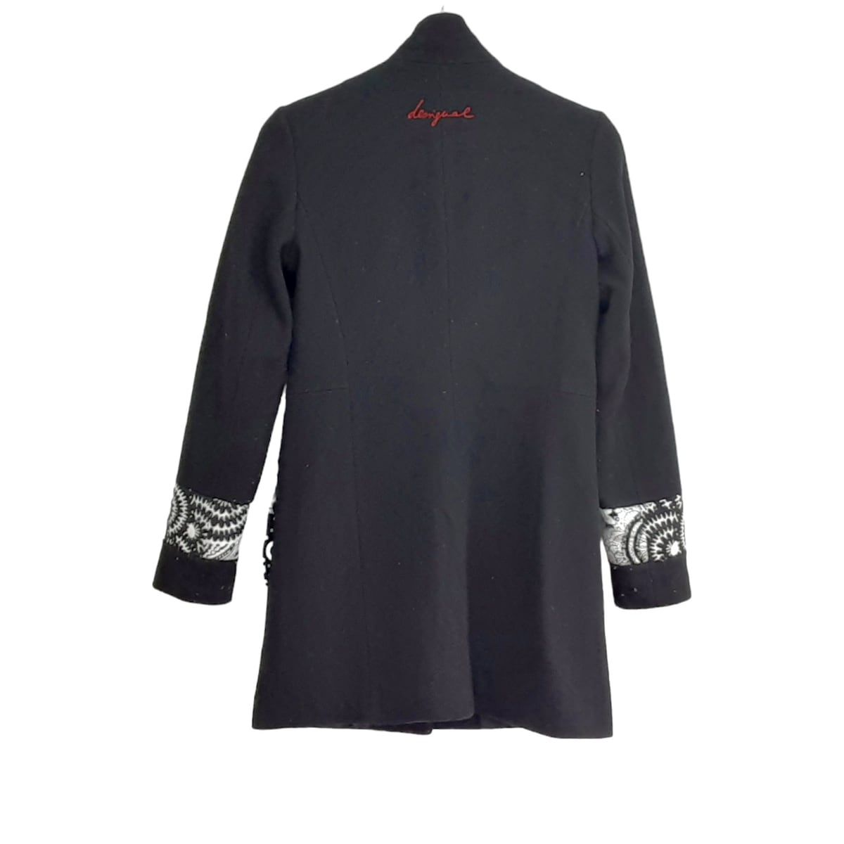 Desigual(デシグアル) コート サイズ36 M レディース美品 - 黒×白 長袖 