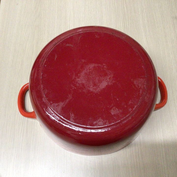 ih対応 赤 新品○ハインツ 鋳物ホーロー鍋 22cm IH対応 レッド 赤□HEINZ