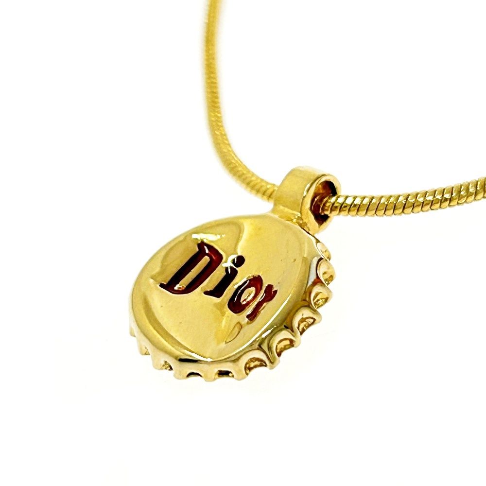 中古】Christian Dior クリスチャンディオール GP 瓶蓋モチーフ