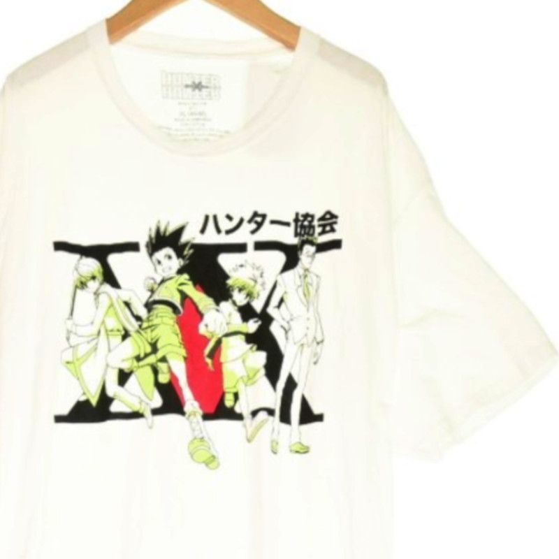 ハンターハンター Tシャツ 半袖 メンズ XL クルーネック キャラクター