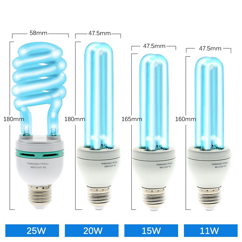 E27 紫外線 殺菌 ランプ 電球 UVC オゾン ダスト マイト
