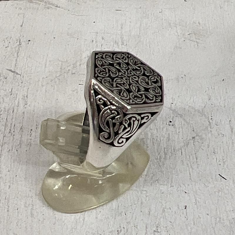 ブラウス 古着 アクセサリー 指輪 SILVER シルバー 925 フラワー 花 モチーフ リング 23.5号