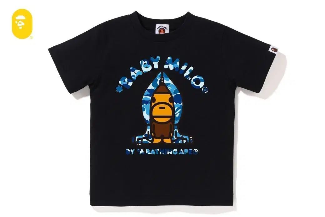 A 【即完売品】A BATHING APE カモフラ シャーク Tシャツ WGM BATHING