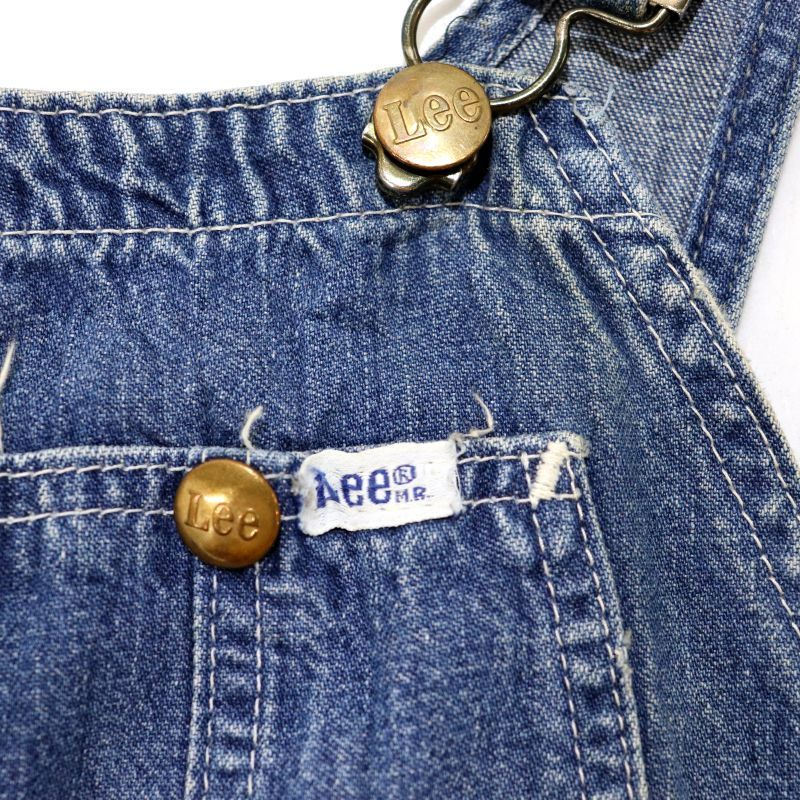 70s USA製 vintage Lee サロペット オーバーオール メンズ 表記36×32