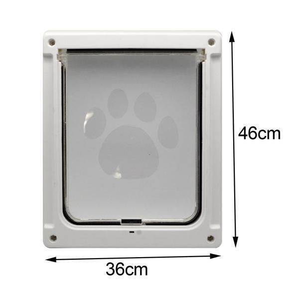 耐久性のある猫の犬のドアウィンドウゲート子猫キティトンネルペットフラップドア46x36CM
