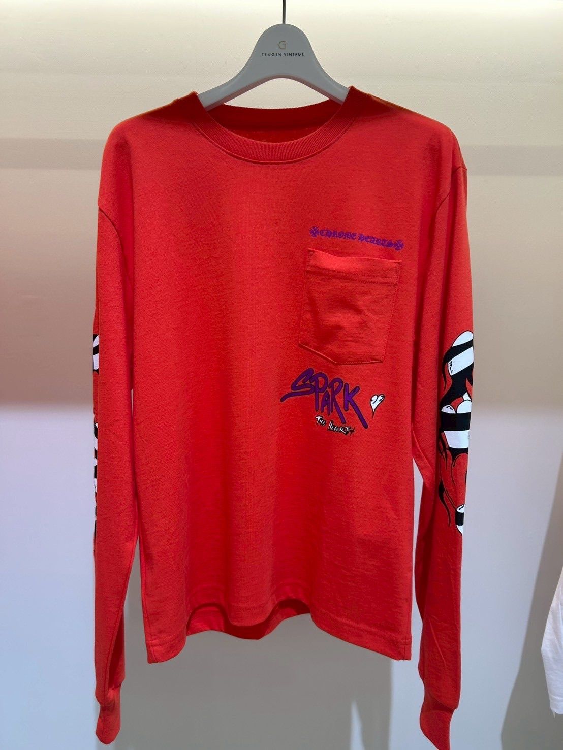 クロムハーツ Chrome Hearts マッティボーイ ロンT レッド M