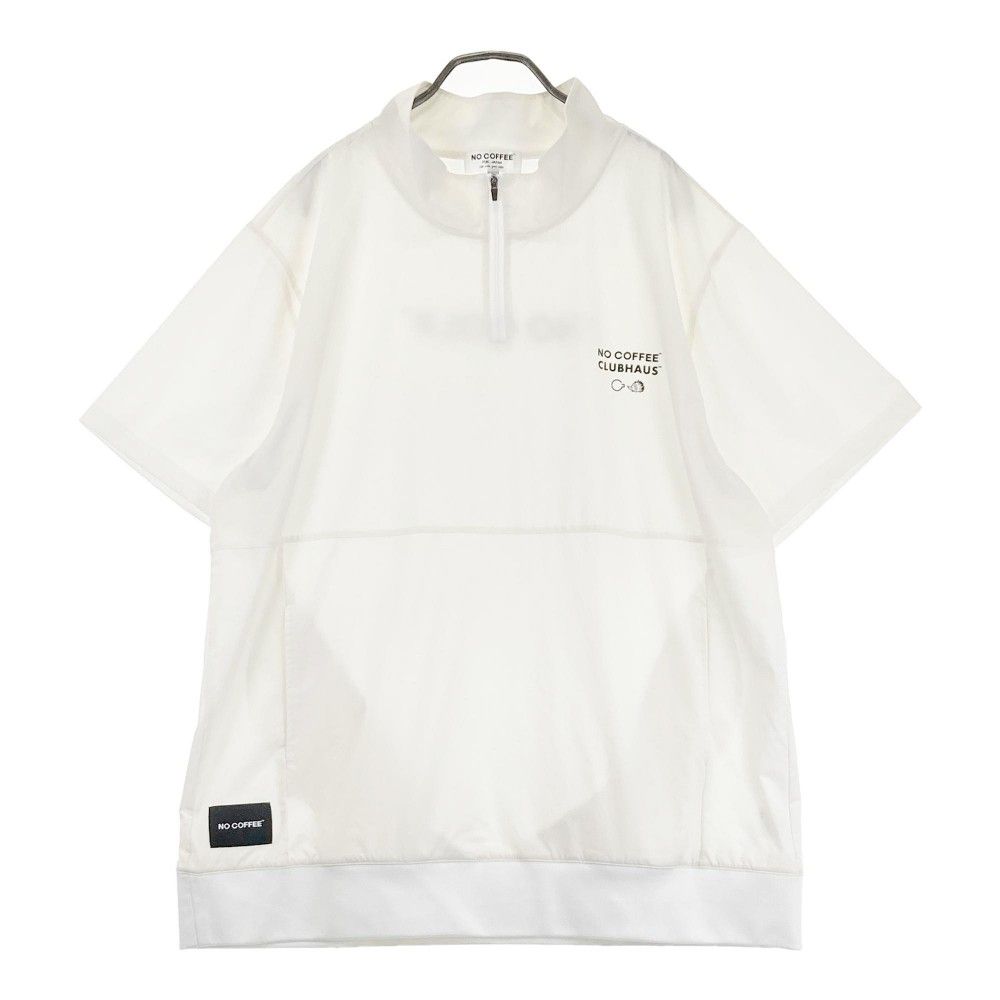 サイズ XL NO COFFEE ノーコーヒー Club HAUS ハーフジップ 半袖 ブルゾン ホワイト系 240101470049 ゴルフウェア メンズ ストスト